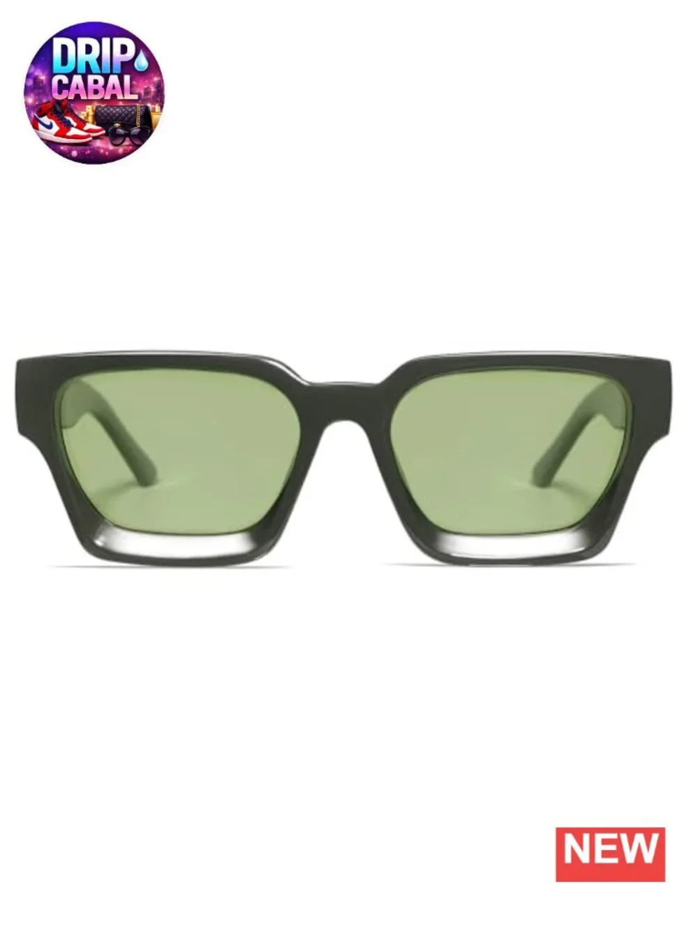 Retro Thick Chunky Square Sunglasses for Men Women UV400 Protection Rectangle